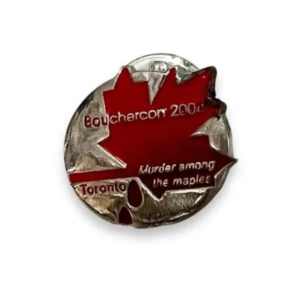 Bouchercon 2004 Toronto Canada Murder Among the Maples Vintage Lapel Pin A22